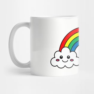 Rainbow And Clouds Mug